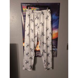 Steamboat Willie Mickey Mouse Women's Satin Pajama Pants Lounge Size XL